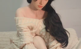 慵懒风毛衣写真1