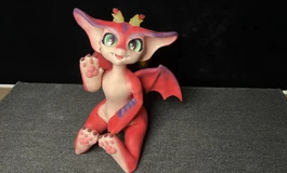 开箱小火龙，尾巴肉肉的手感很不错