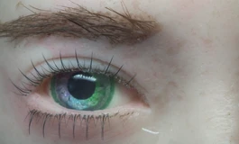 冬天吃香菜娃娃眼睛075