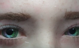 冬天吃香菜娃娃眼睛075