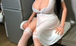 头身一体买家秀视频+图片，白色衣服，169CM爆乳巨乳硅胶娃娃